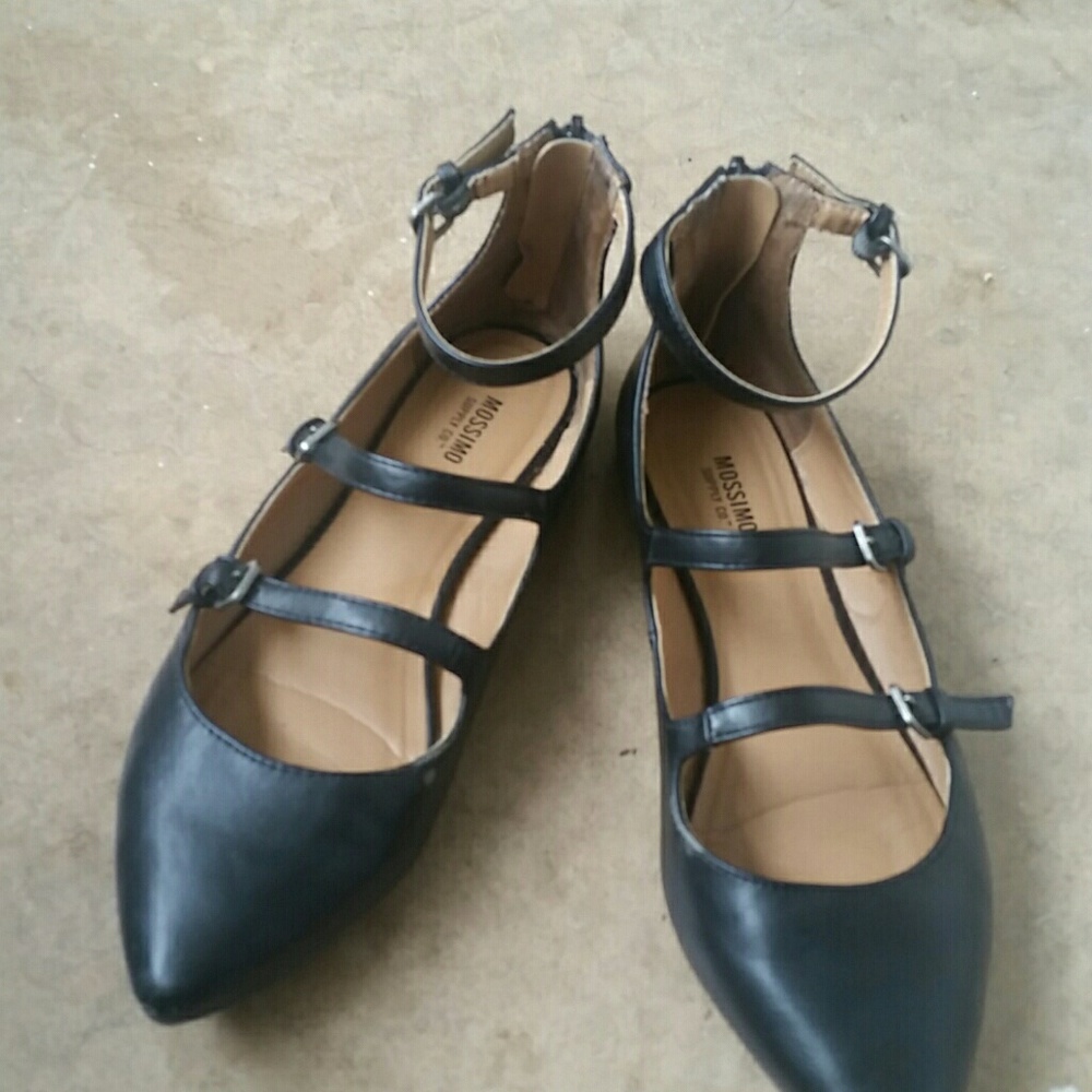 Buckle Pointed Toe Flats